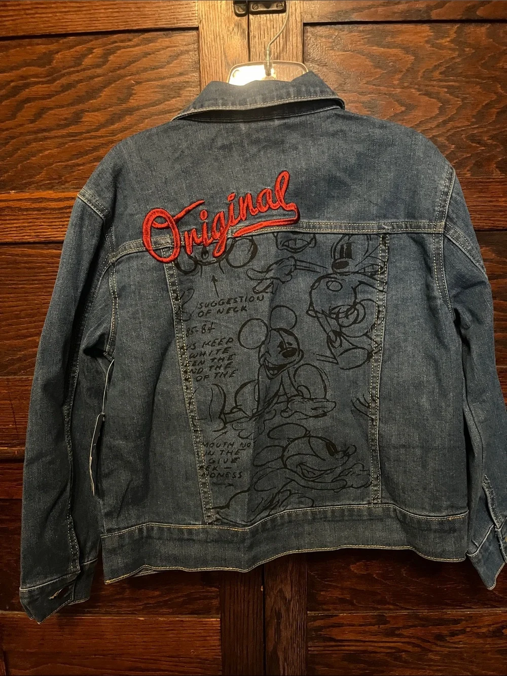 Disney Blue Denim Jacket with Subtle Embroidery